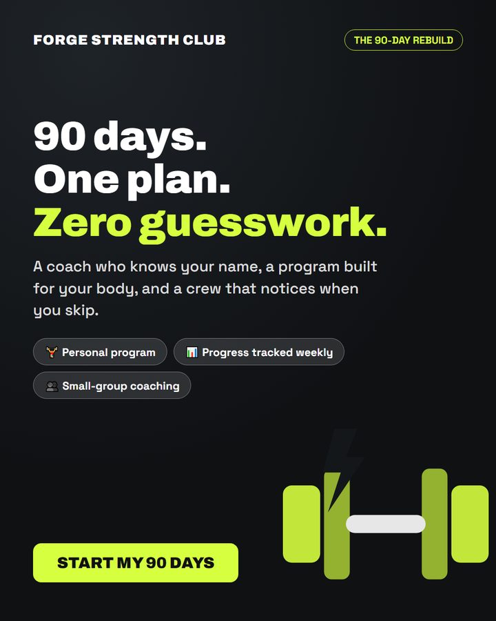 Gym ad creative